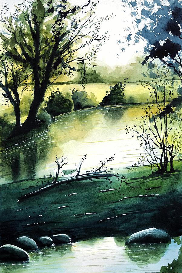 Quiet River Painting by Tanya Gordeeva