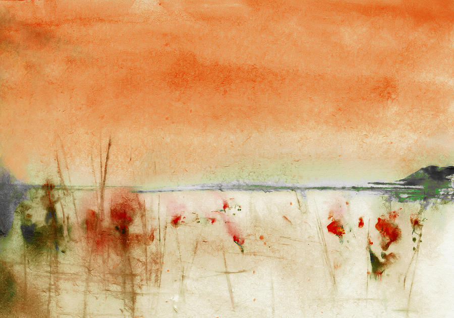 Quiet Time-abstract Watercolor Digital Art