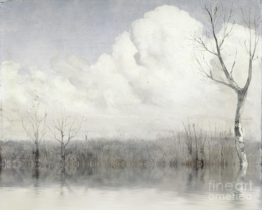 Tree Painting - Quiet Time by Mindy Sommers