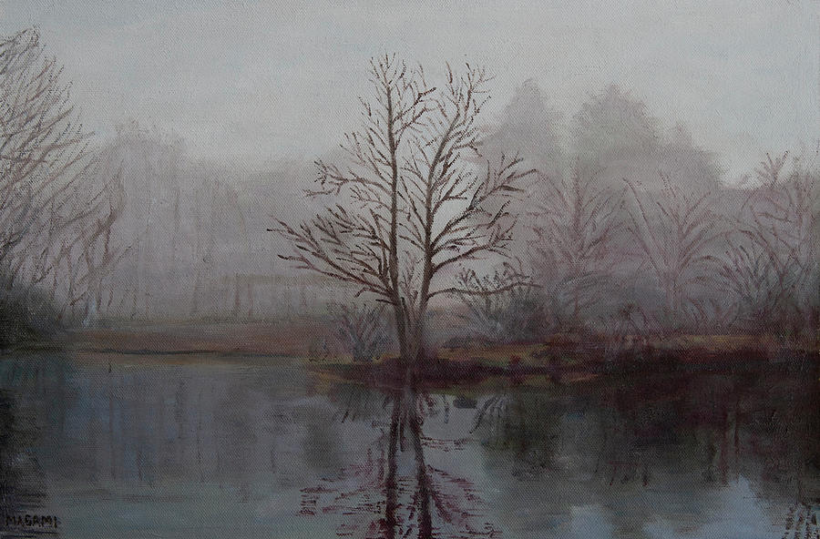 Quiet Winter Painting by Masami IIDA