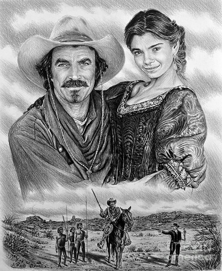 Quigley Down Under 2nd ver Drawing by Andrew Read