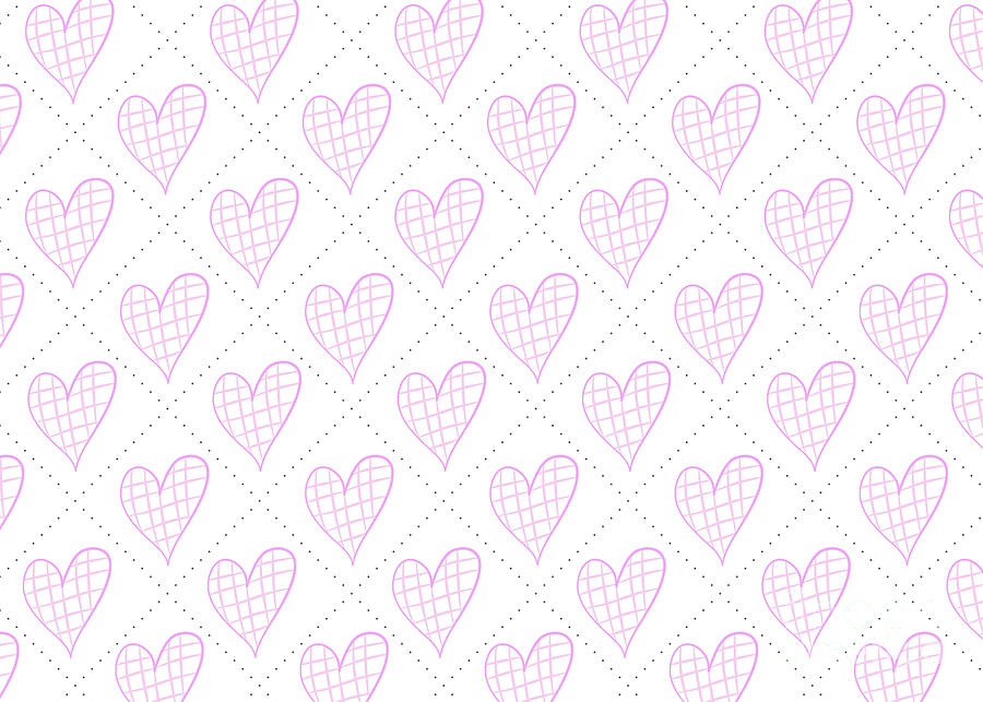 Quilted Hearts Digital Art by Tina Uihlein