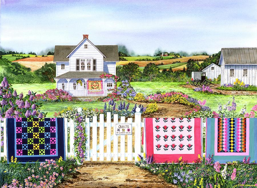 Quilts for Sale Painting by Diane Phalen