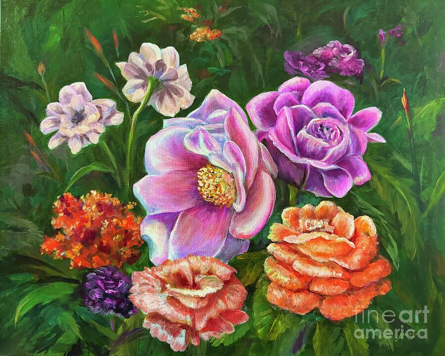 Quinacridone Garden Painting by AnnaJo Vahle - Fine Art America