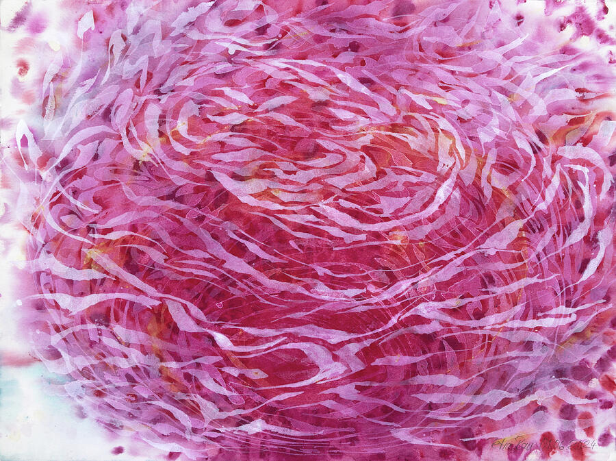 Quinacridone Violet Crimson Lake Painting by Petra Rau Quinacridone Violet Crimson Lake Painting by Petra Rau