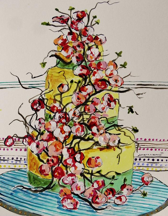 Quince Cake Painting by John Williams
