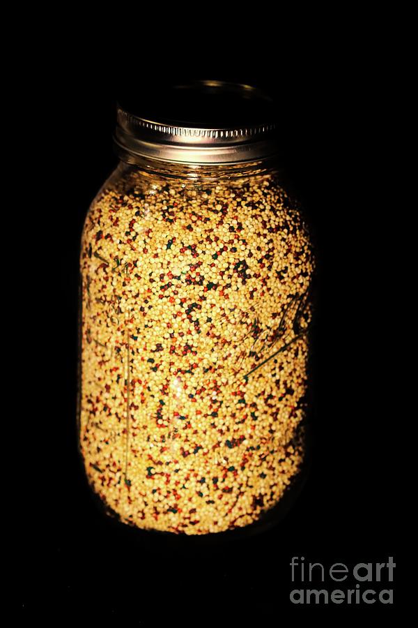Quinoa In A Mason Jar Photograph by Karen Silvestri