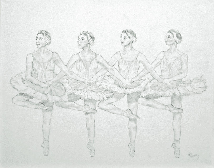Quintessential Ballet 2 Drawing by Carl Owen
