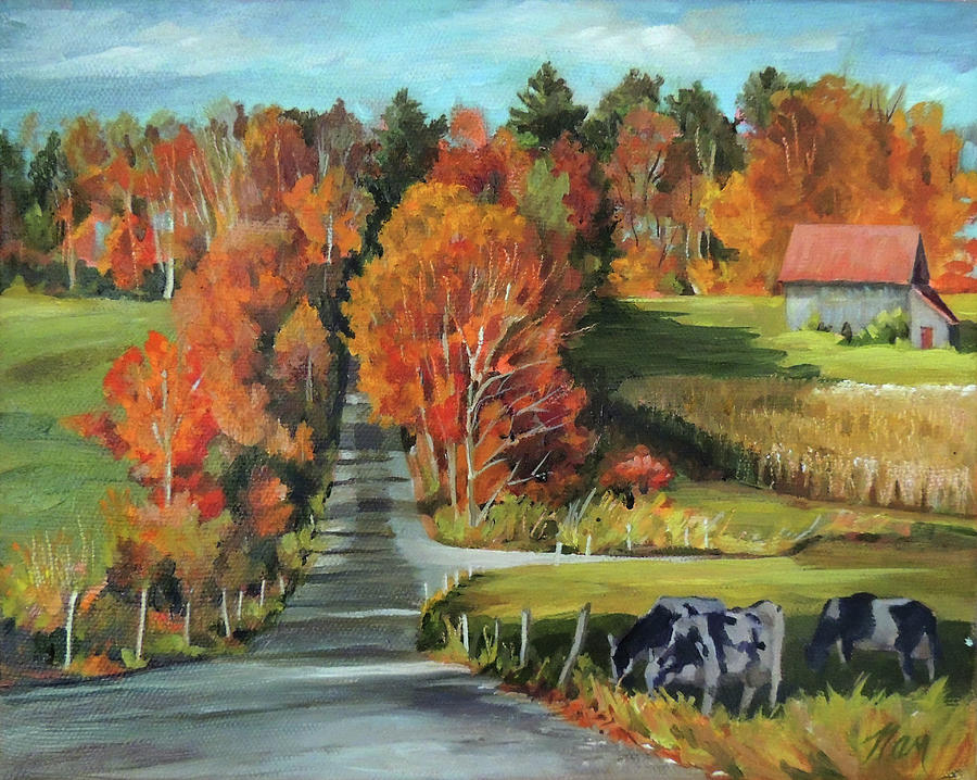 Quintessential Vermont Painting by Nancy Griswold