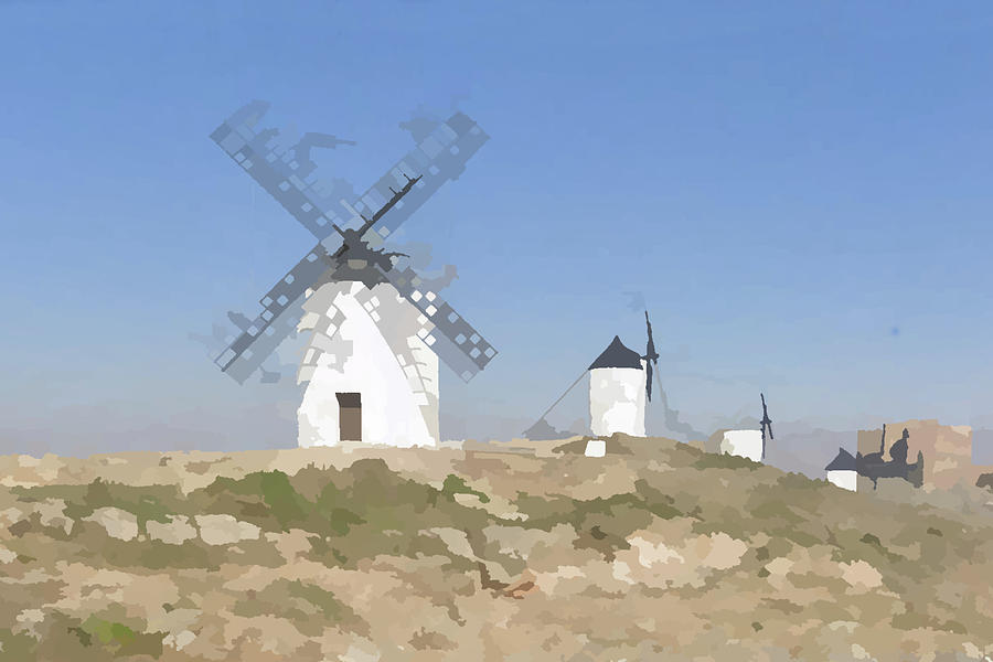 Quixote Giants Digital Art by Richard Reeve