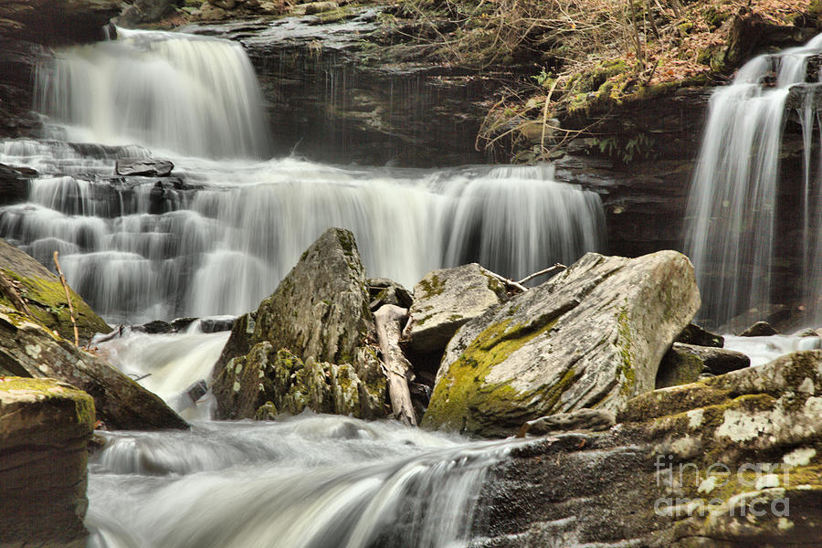 Waterfall Photograph - R. B. Ricketts Autumn Swollen Streams by Adam Jewell