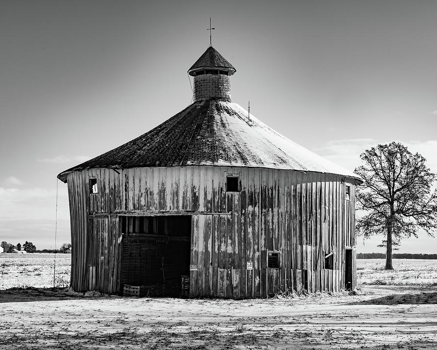 R. M. Whitton Round Barn  Rush County, Indiana Photograph by Scott Smith