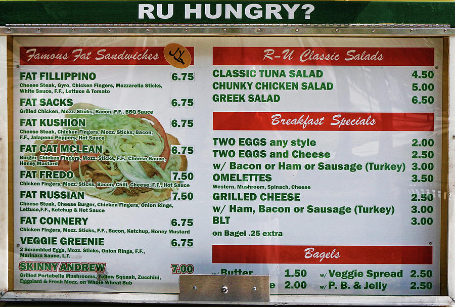 R U Hungry - Rutgers Food Truck Photograph