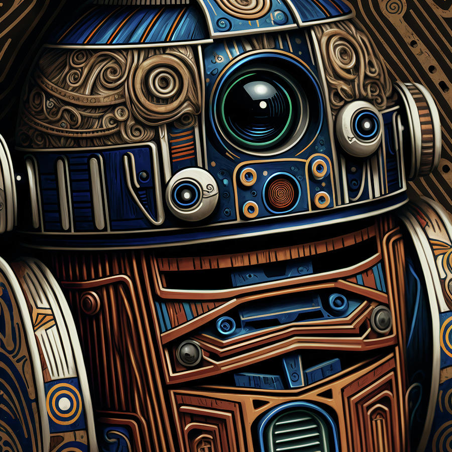 Star Wars Digital Art - R2-D2 Chicano Style by iTCHY