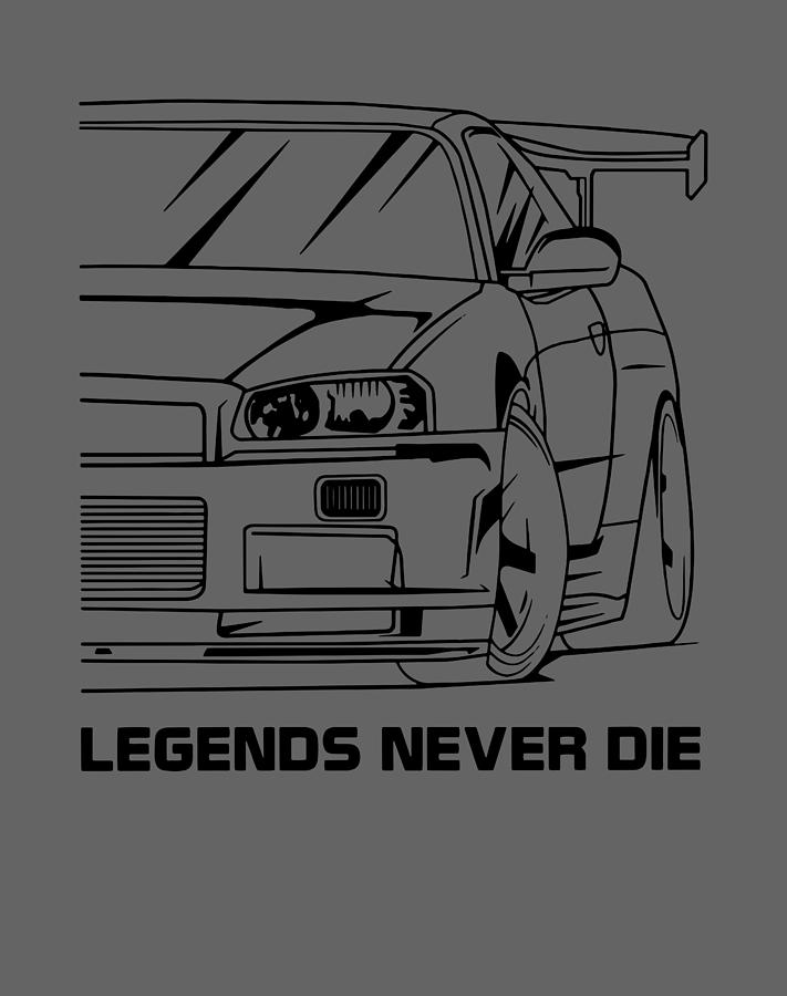 JDM Coffee Mug Legends Never Die Car Guy Gift Car Lover Mug 