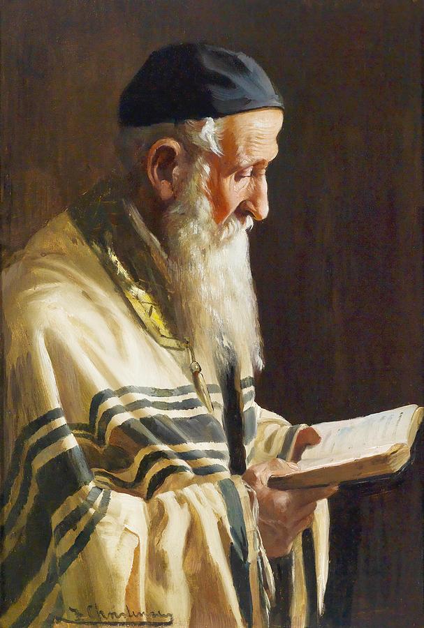 Portrait Painting - Rabbi by Mountain Dreams