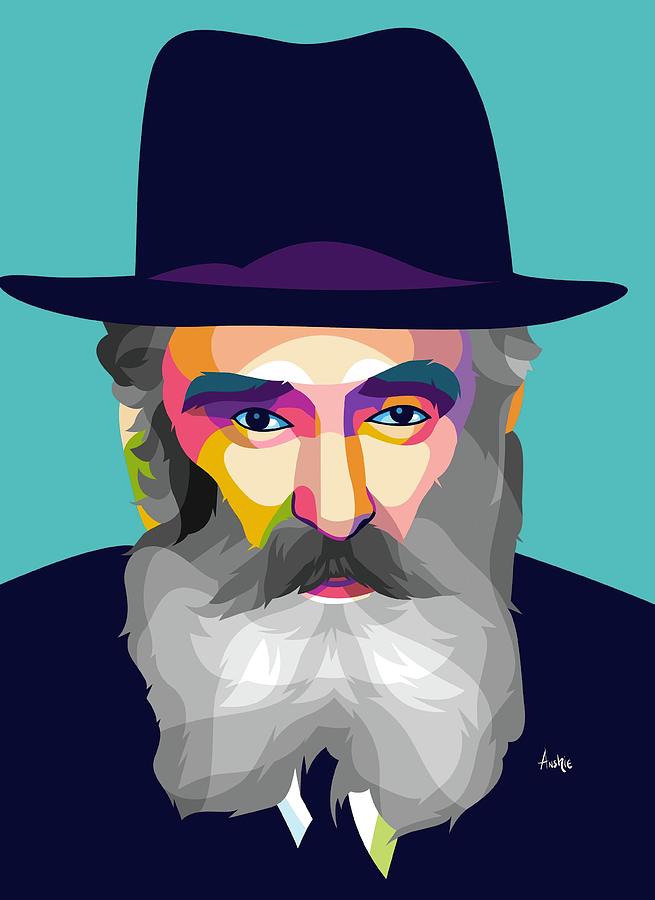 Rabbi Yechezkel Levenstein Mixed Media by Anshie Kagan | Pixels