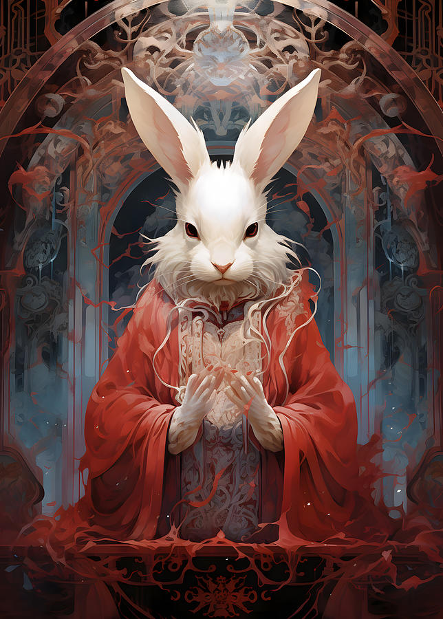 Rabbit 2 1 Mysterious Mythical Poster Digital Art by Vernell Walker ...