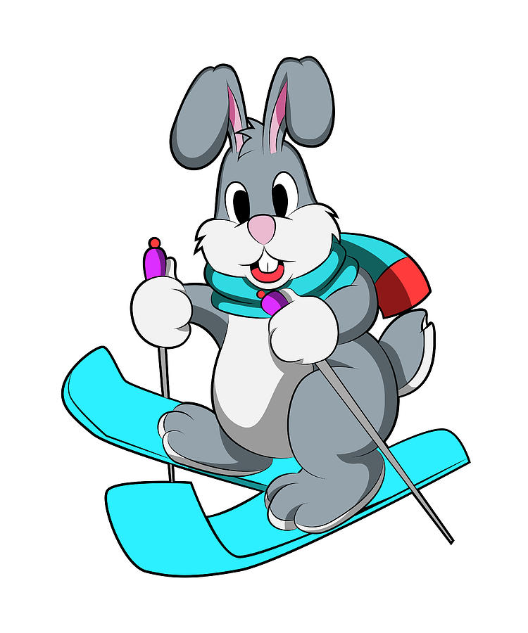 Let's go skiing with Rabbit and Hedgehog