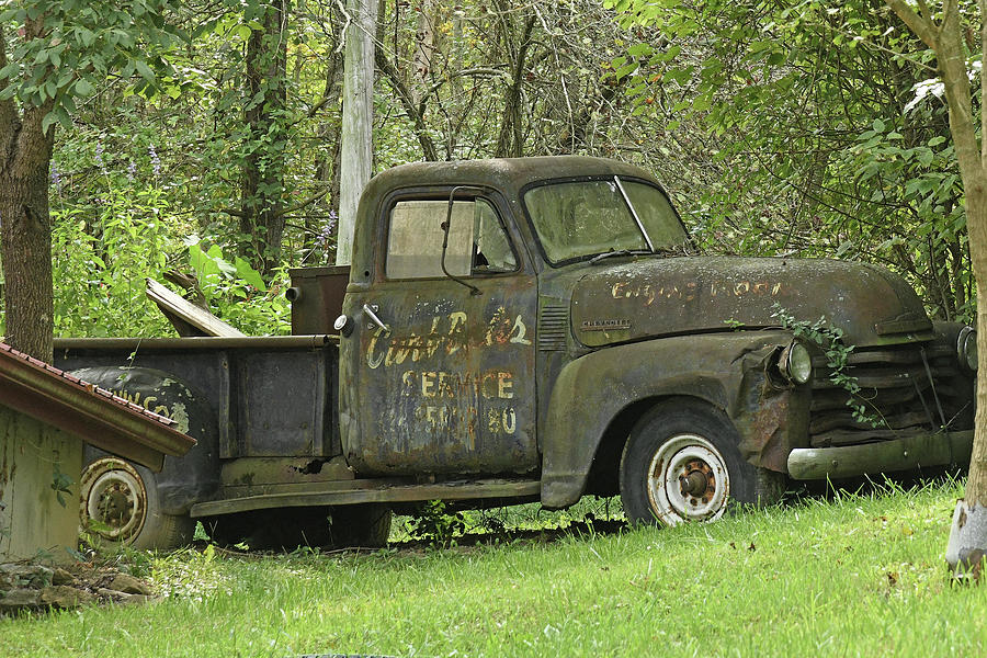 Rabbit Hash Old Chevrolet Service Truck Photograph