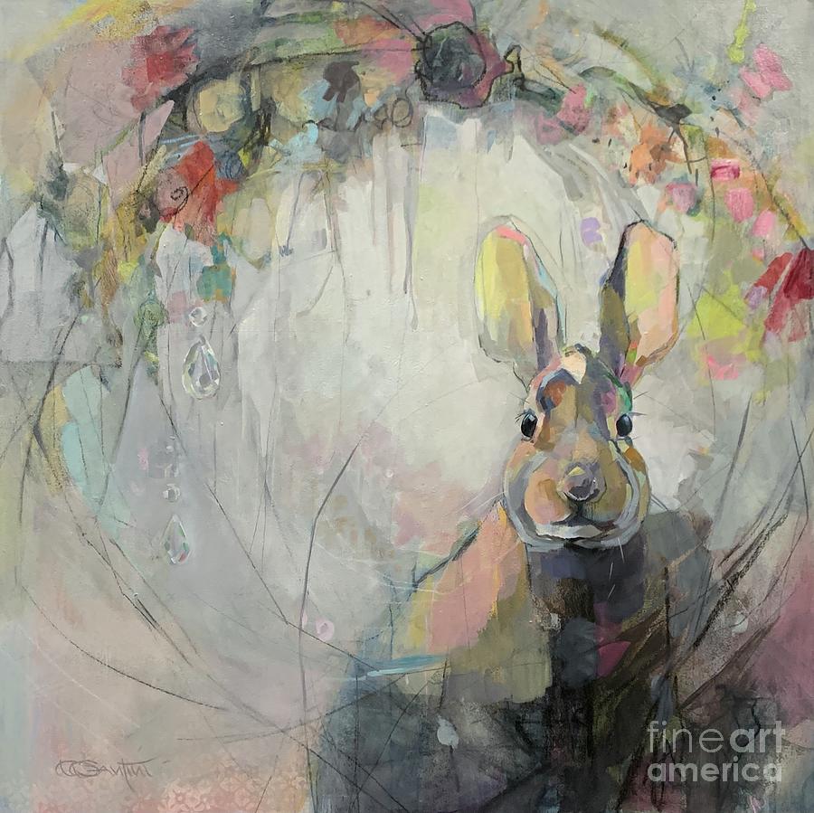 Rabbit Rabbit Painting by Kimberly Santini