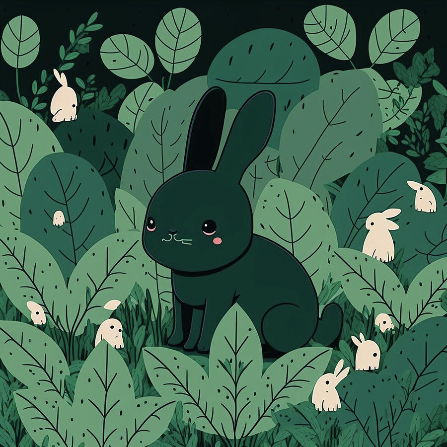 Rabbits Everywhere 2D Drawing by Kailooma X TheDol - Fine Art America