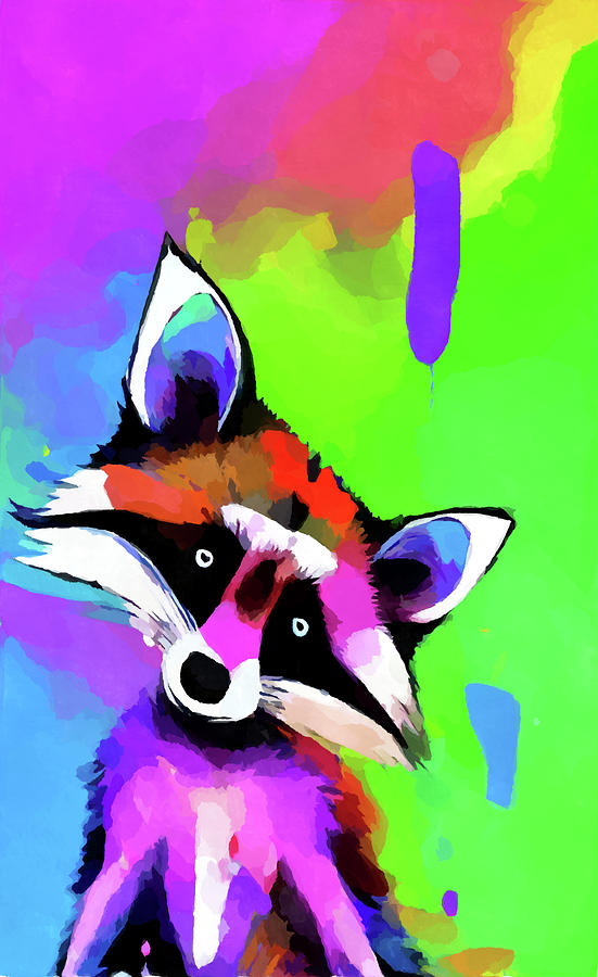 Raccoon 6 Painting