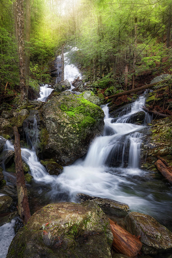 Race Brook Falls Spring 2021 Photograph by Bill Wakeley