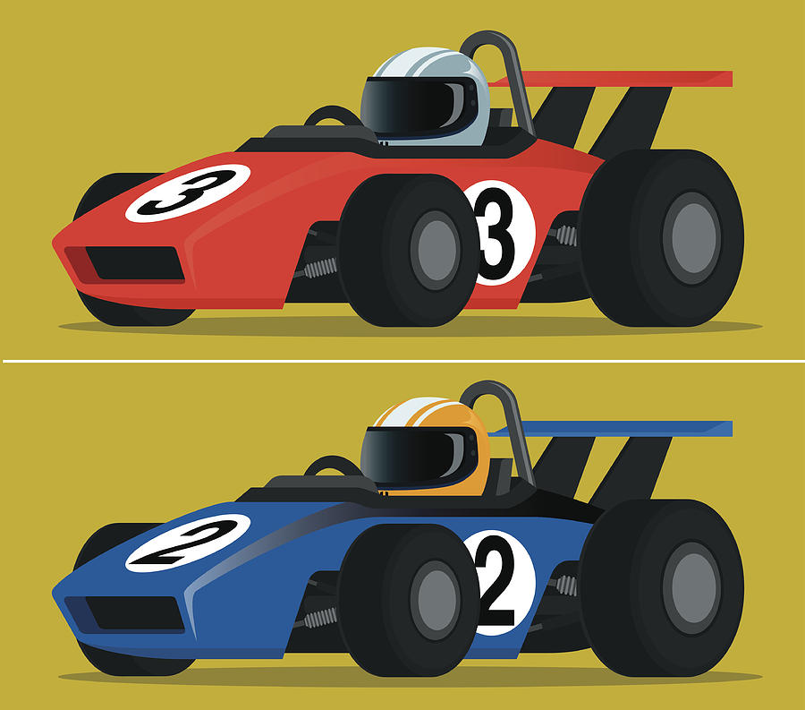 Race Car Drawing by Sorbetto