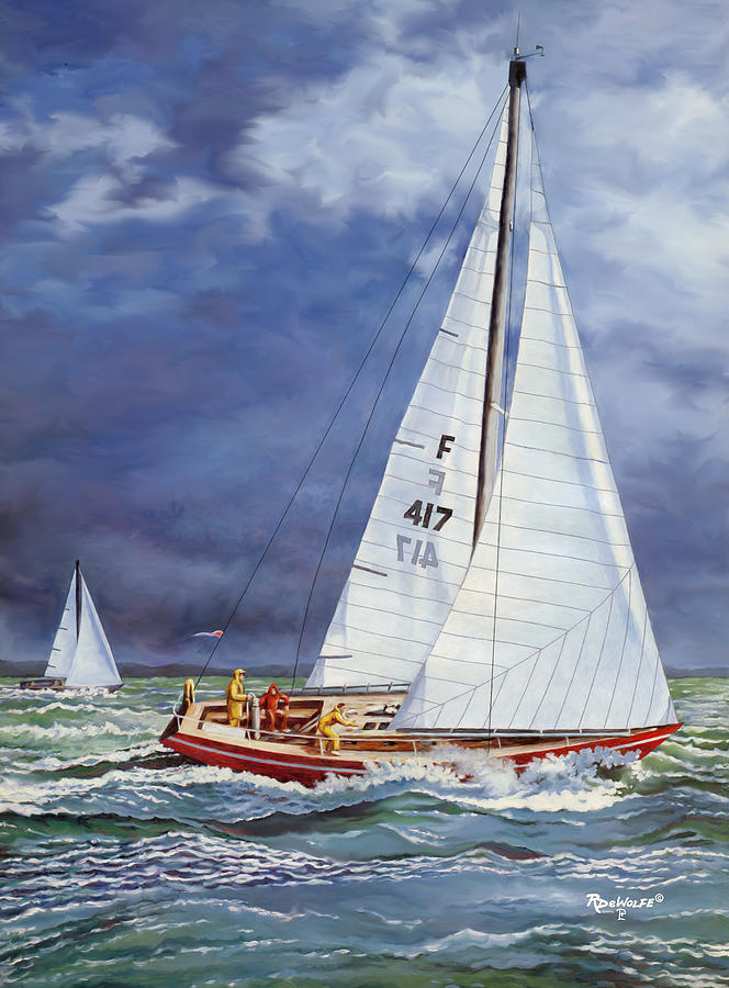 Race For Home Painting by Richard De Wolfe