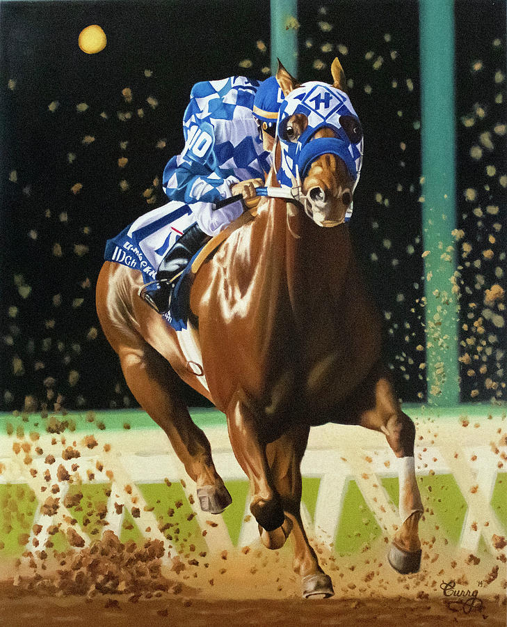 Race Painting by Myron Curry