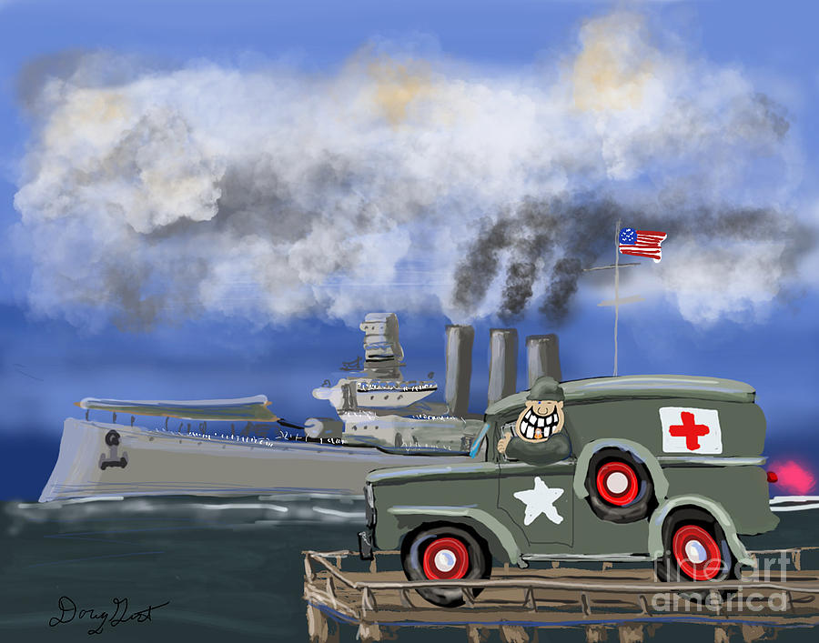 Race of the USS Huron Digital Art by Doug Gist