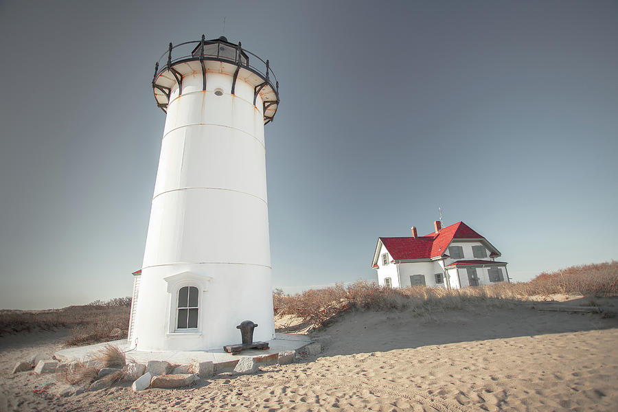 Race Point Photograph - Race Point Lighthouse Provincetown Cape Cod Wall Art by Dapixara by Darius Aniunas