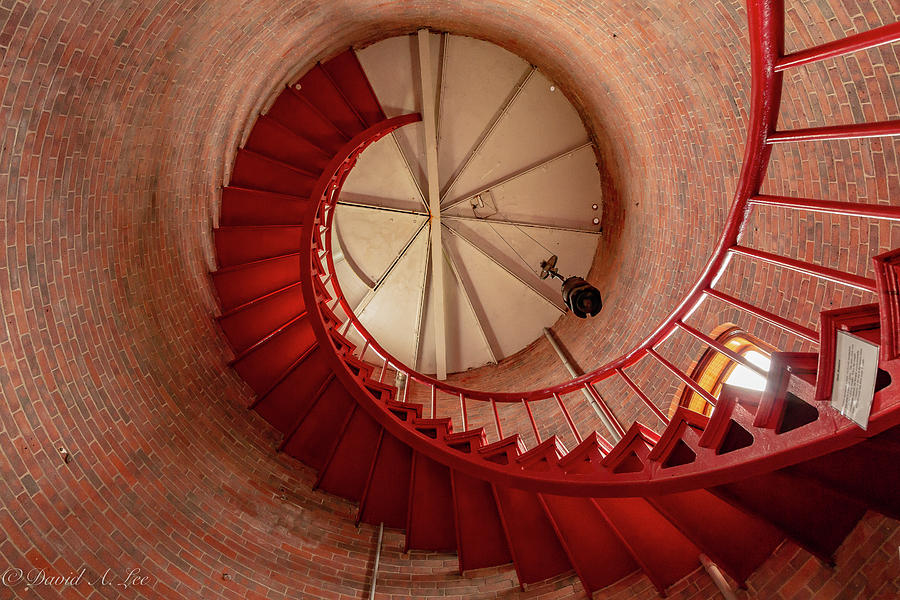 Race Point Lighthouse Stairs Photograph by David Lee