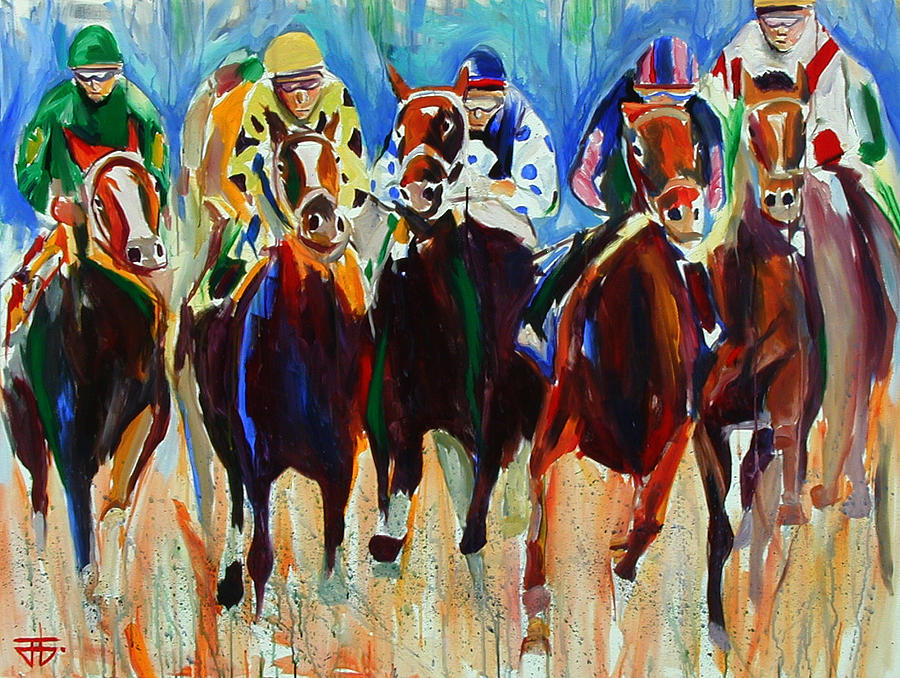 Race Through The Dirt Painting by John Gholson