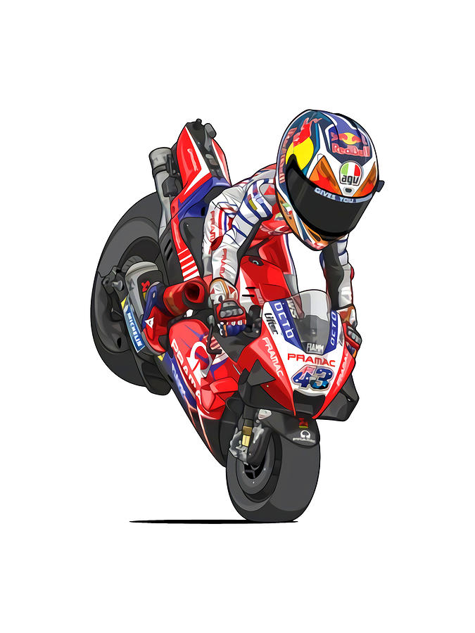 Racer Jack Miller Moto GP 43 Digital Art by Osteru Mekhlai - Fine Art ...