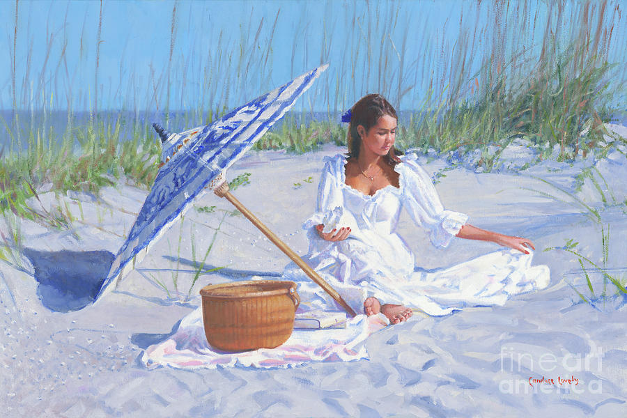 Rachel on the Beach  Painting by Candace Lovely