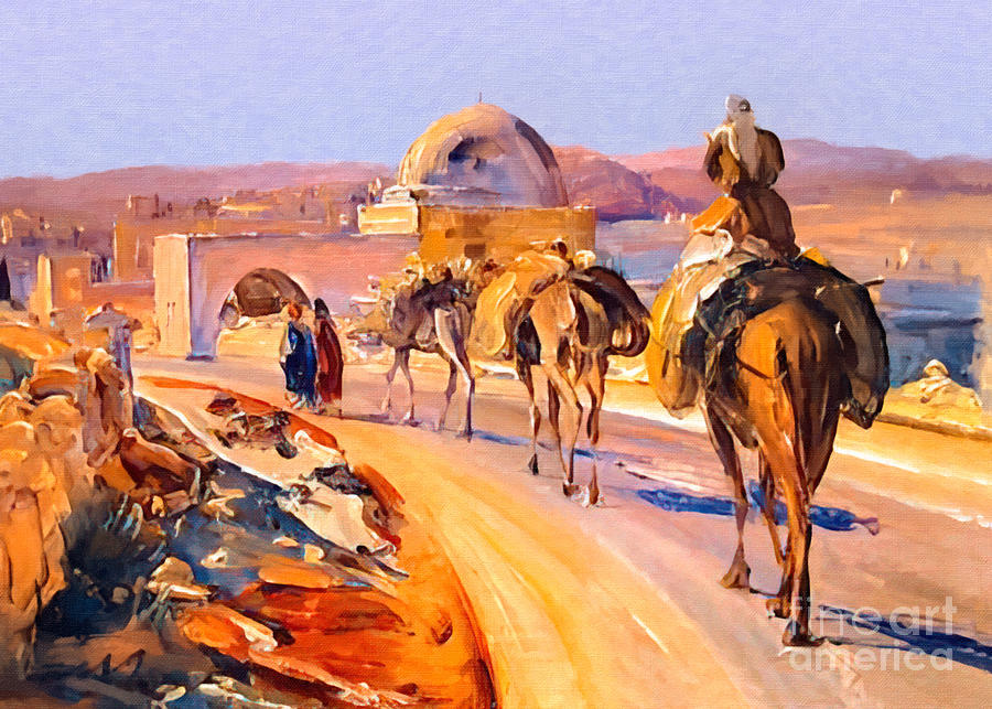 Rachel Tomb Camels Photograph by Munir Alawi