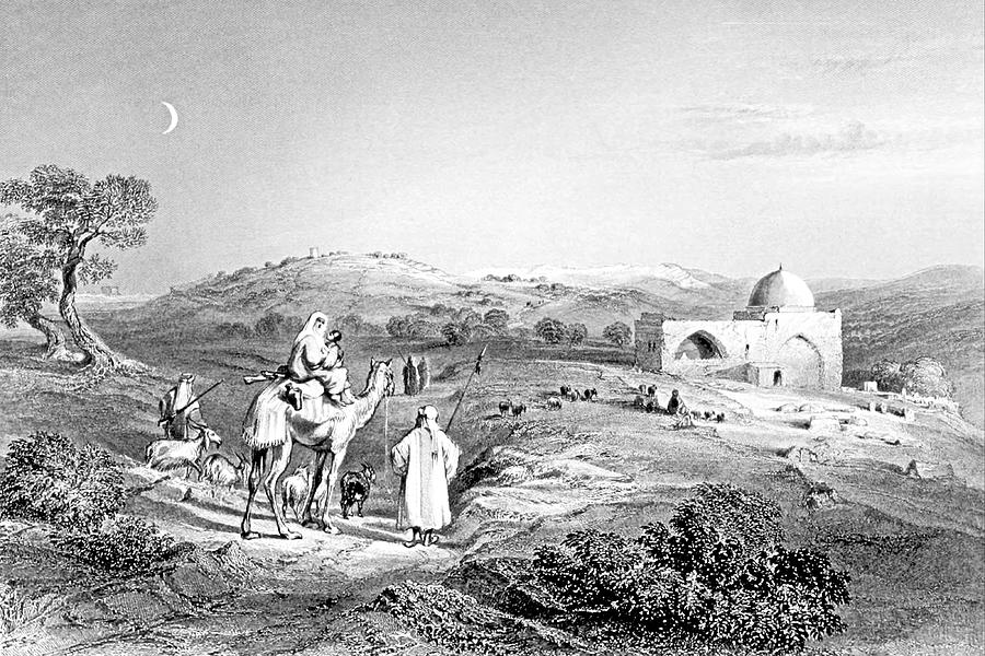 Rachel Tomb in 1847 Photograph by Munir Alawi