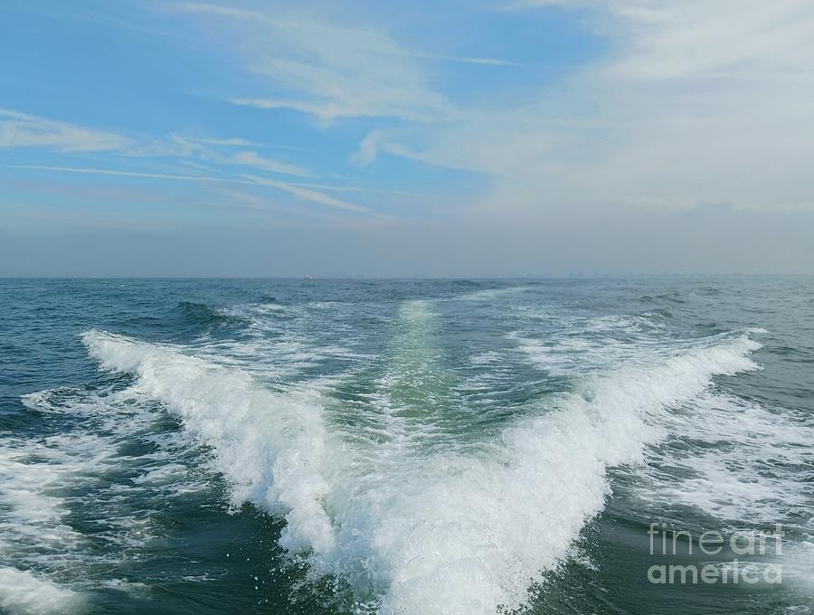 Racing 10 Miles Offshore For Sea Bass Photograph by John Telfer