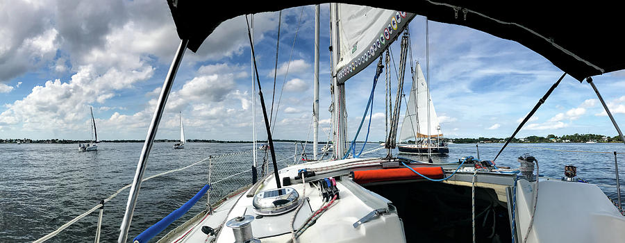 Racing Pano Photograph by Jay Seeley