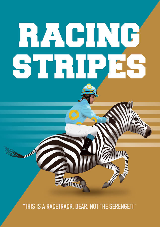 Seabiscuit Digital Art - Racing Stripes - Alternative Movie Poster by Movie Poster Boy