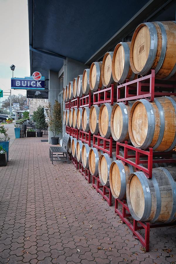 Rack of Wine Barrels Photograph by Buck Buchanan