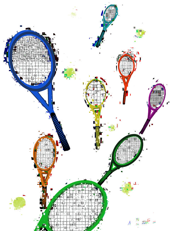 Racquets Digital Art
