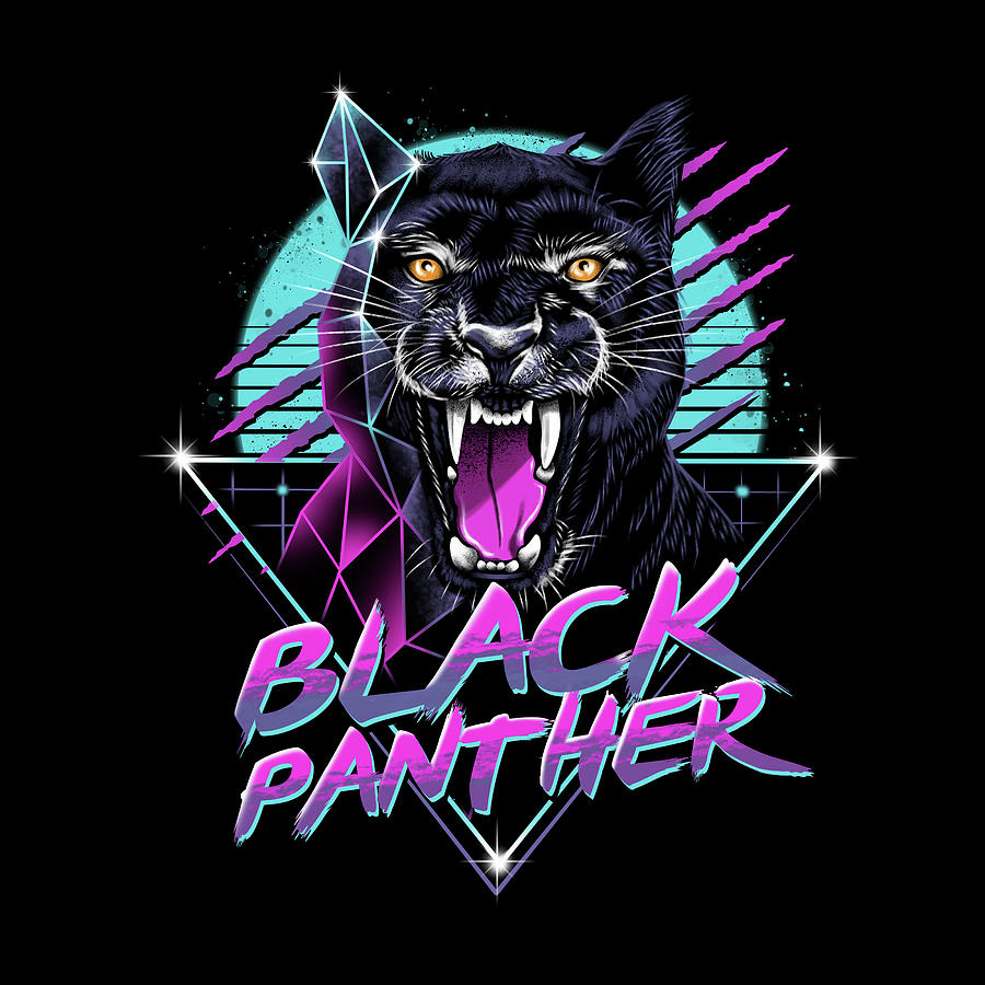 Panther Digital Art - Rad Panther by Vincent Trinidad