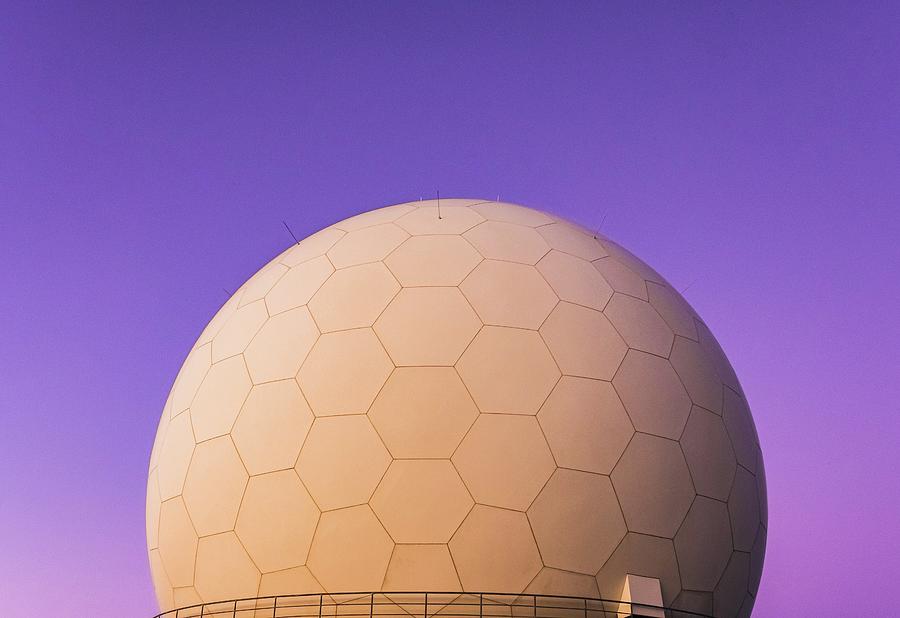 Radar Station In Pico Do Arieiro, Madeira, Pt- White Ball Under Blue Sky During Daytime - Pico Do Arieiro, Portugal Photograph