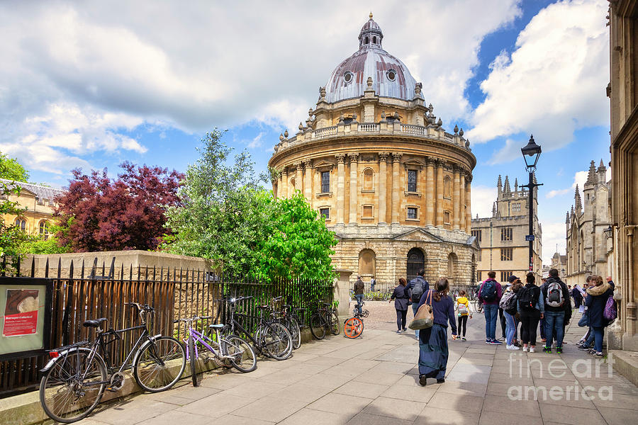 Radcliffe Camera, Tourists and Bikes, Oxford, UK Photograph by Colin and Linda McKie