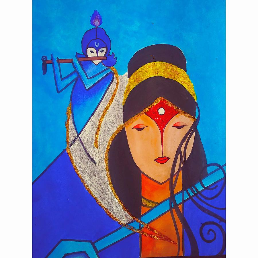 sketch_ gallery07 | Drawing Radha Krishna ❤️ Radhe Radhe 🙏✨ Dm for  customized portrait sketch orders . . . Artist @durgeshpanchalart . . . # radhe... | Instagram