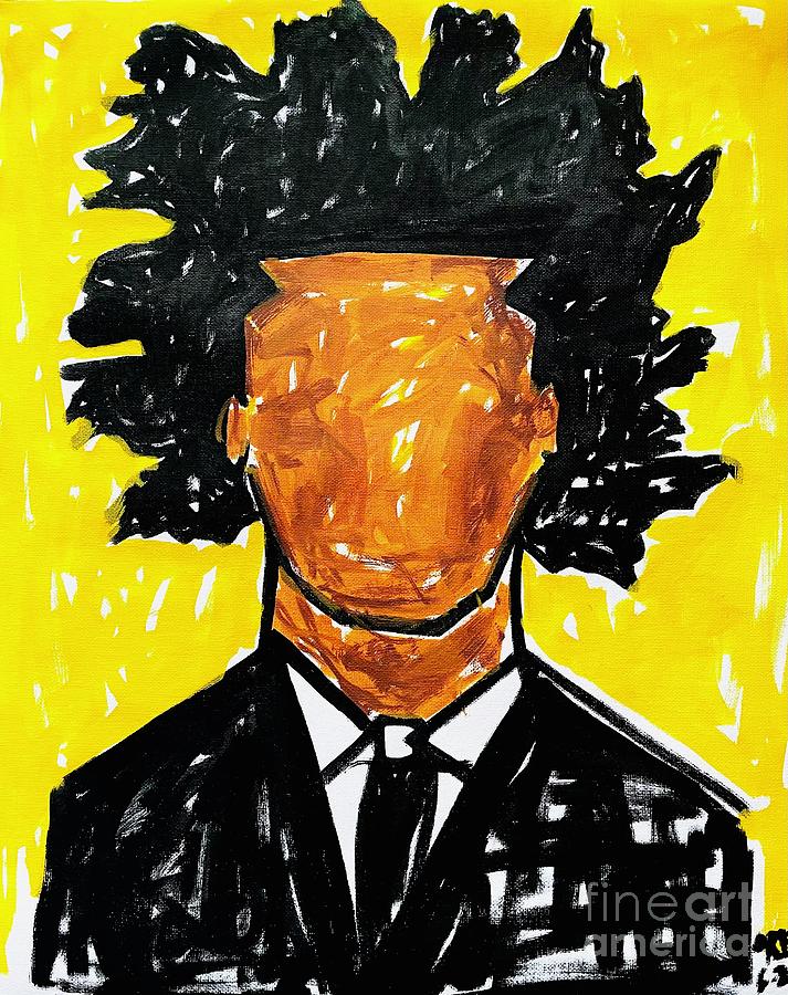 Radiant Child Basquiat Painting by Oriel Ceballos