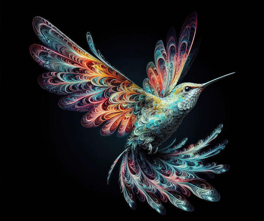 Hummingbird Photograph - Radiant Reverberations by Bill and Linda Tiepelman